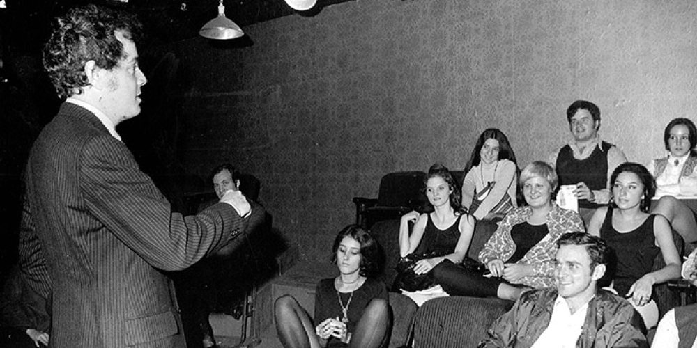 Artistic Director David Martin instructing AMDA students. (1968)