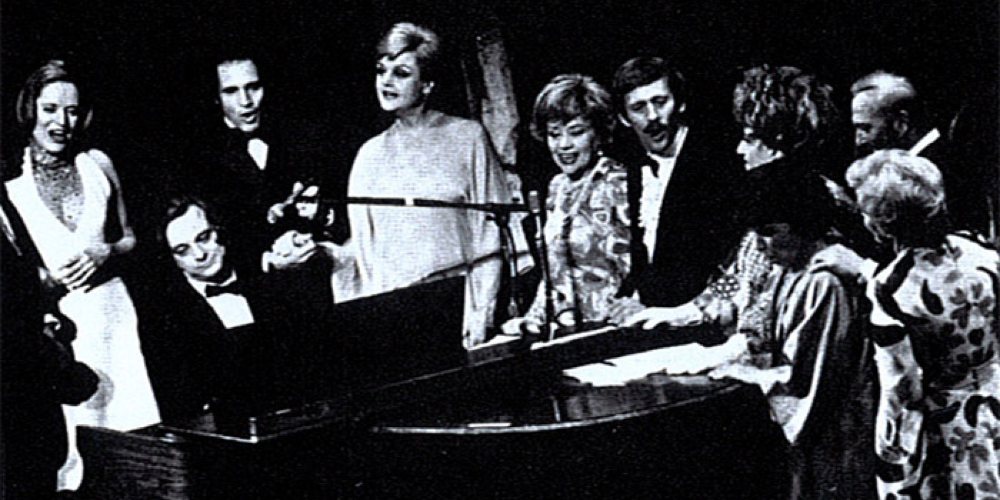 Sondheim: A Musical Tribute, an all-star tribute to Stephen Sondheim at the Shubert Theatre with Angela Lansbury and Hermióne Gingold.
