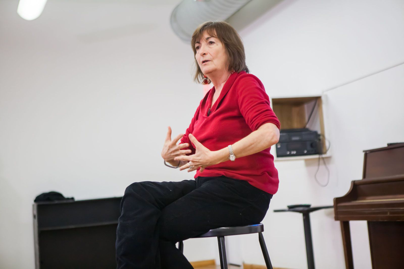 Lynn Taylor-Corbett speaks to the AMDA Fall 2012 Dance Theatre students