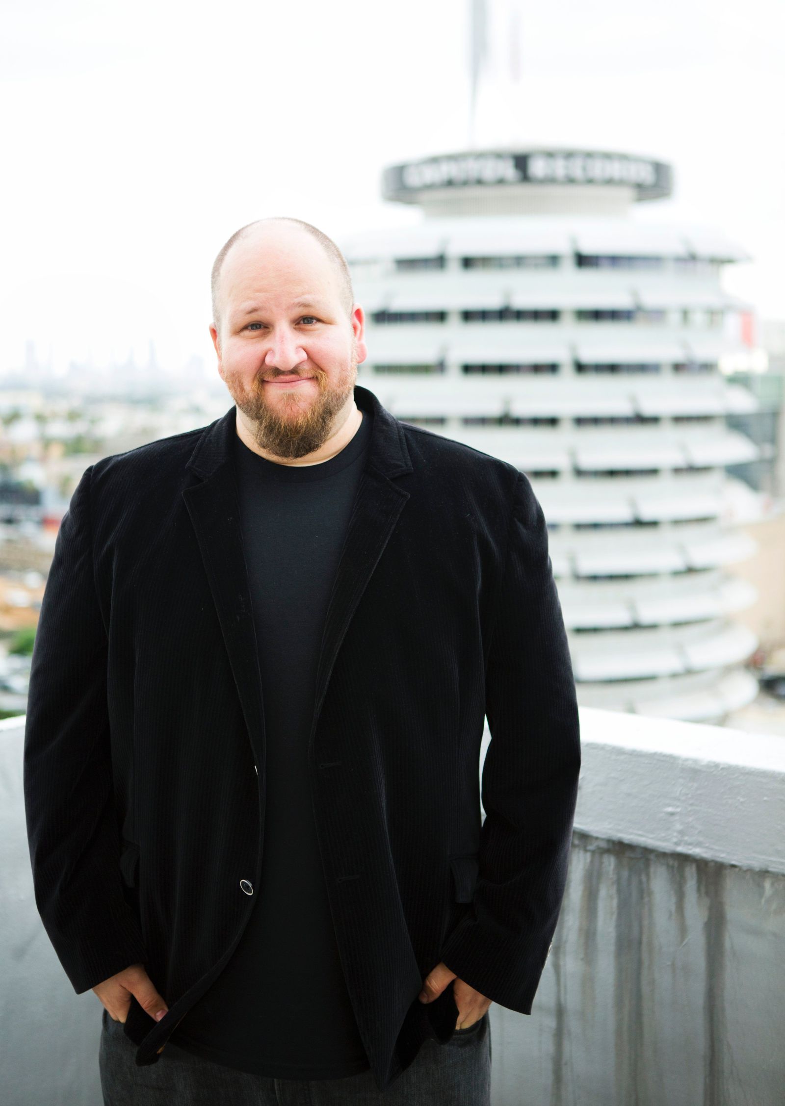 Stephen Kramer Glickman atop the AMDA Tower Building